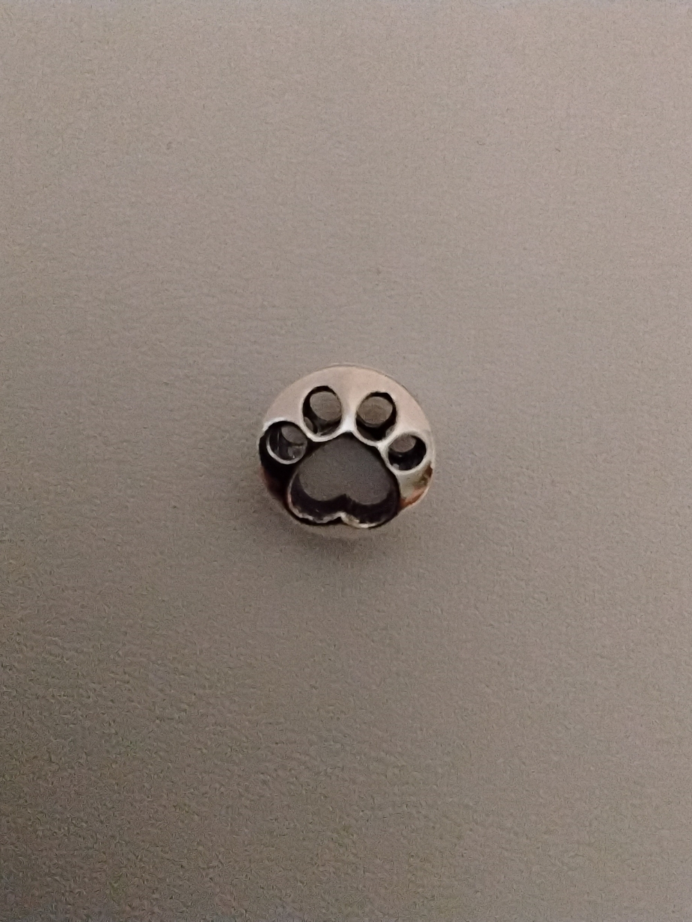 Authentic Pandora Openwork Paw Print Charm - EUC